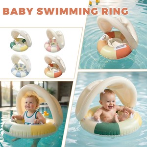 Flotador Inflable para Bebés con Toldo, Anillo de Natación para Niños Pequeños con Protección Solar - Product Image 2