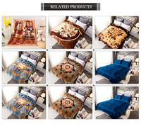 Polyester koreanische geprägte super weiche Blume Nerz Raschel Winter Sublimation Decke für den Winter