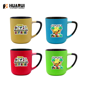 Taza de Cerámica Alta de Diseño Personalizado con Tapa de Silicona, Recuerdo de <span class=keywords><strong>Jamaica</strong></span>, Sin Asa, Tazas de Cerámica para Llevar - Product Image 6