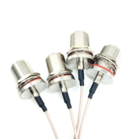 Cable de Conexión de Latón Puro Impermeable con Conector Hembra N a IPX1 UFL RG178 para Antena de Caja de Puerta de Enlace LoRa Mesh