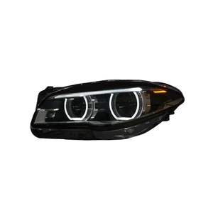 Compatible con <span class=keywords><strong>BMW</strong></span> Serie 5 2011-2017 F10/F18, Conjunto de Faros Delanteros LED Completos de Reequipamiento con Ojos de Ángel y Luces de Circulación Diurna - Product Image 2