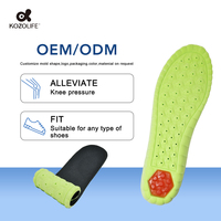 Semelles intérieures sportives en gel OEM avec logo personnalisé, coussinet de talon hexagonal, soutien de la voûte plantaire en nid d'abeille, respirantes, absorbant les chocs, inserts de chaussures pour le soin des pieds