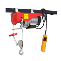 Palans électriques à câble métallique de type PA Baot Mini 500 kg 220 V monophasé certifié CE avec télécommande 12 m en acier, nouveau palan de construction