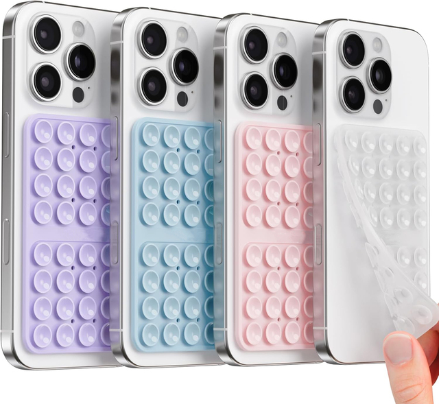 28 Custom logo Phone Grip Sticky Grippy Silicone Octobuddy Suction Cup Mobile Phone Case Holder