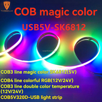 Luces LED de Fondo para TV Diyife, 4m, Sensor AR, Sincronización, para TV de 55-60 Pulgadas, Múltiples Colores Cambiantes, Tiras de Luces LED RGB con Control Remoto para Smart TV