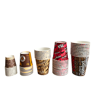 Vaso de Papel Desechable para Bebidas Calientes de 7oz, 8oz, 9oz y 12oz, con Logotipo Personalizado para Cafetería, para Llevar, de Pared Simple, Recubierto de PE - Product Image 3
