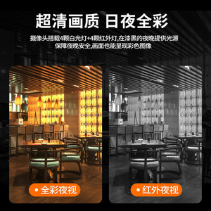 กล้องเครือข่ายเจเอ็กซ์เจ มุมมอง 360 องศา ภาพสีเต็มรูปแบบในเวลากลางคืน พร้อมระบบสื่อสารด้วยเสียง บันทึกภาพบนคลาวด์ กล้องวงจรปิดรักษาความปลอดภัยภายในบ้าน - Product Image 3