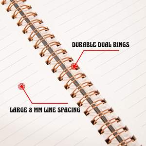 Customizable Spiral Bound Gift Notebook Leather Cover Organizer Printed Style for Writing Sketching Diary Use-Available - Product Image 4