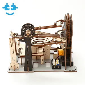 Rompecabezas 3D de madera para adultos, juguete de ensamblaje hecho a mano de canicas