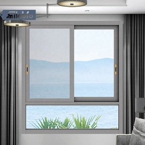 Smile Bro Cửa Sổ Nhôm Khách Sạn Tùy Chỉnh Cửa Sổ Trượt Kính Phong Cách Châu Á Cửa Sổ Nhôm Di Động Hiện Đại Tối Màu Với Giá Tốt - Product Image 6