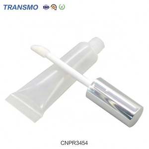 Emballage de tube de brillant à lèvres transparent vide, contenants de brillant à lèvres à presser vides, tubes de brillant à lèvres roses, tube de brillant à lèvres à presser - Product Image 4