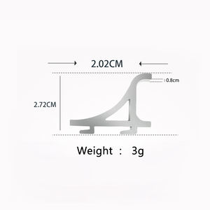 Accessoires de réfrigérateur en alliage d'aluminium manuel, support pour étagère, support pour bac à légumes, crochet pour congélateur, pièces détachées pour réfrigérateur pour la maison - Product Image 1