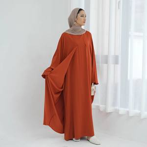 Sharut 2025 Turki Dubai Abaya Jubah Mewah Abaya Muslimah Sederhana Gaun Cardigan dan Dalaman Terjahit 2 in 1 Nida Abaya - Product Image 4