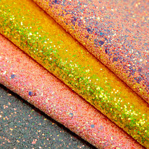 高端进口金海岸虹彩亮片弹力面料，带闪光亮片PU皮革，适用于行李箱、鞋子 - Product Image 2
