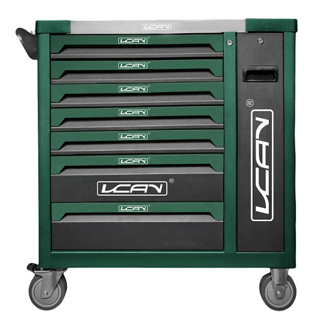 VCANTIGER 7 Drawers Tool Cabinet Workshop Trolley Tool Box for Hand Tools Sets