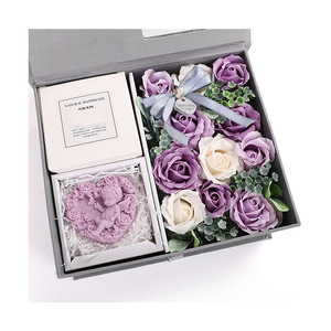 Regalos del Día DE LA Madre de Ammy, Caja de Flores de Jabón Hechas a Mano, Regalo de San Valentín, Rosa Inmortal, Ventana Abierta, Caja de Regalo - Product Image 1