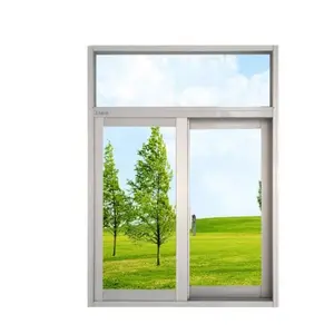 China Supplier Horizontal Opening Windows Custom PVC Sliding Windows For Living Room