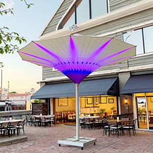 Vente en gros de <span class=keywords><strong>parasol</strong></span> LED tulipe de luxe avec base en marbre nouveau design moderne imperméable au vent pour la cour d'un hôtel mobilier de jardin - Product Image 3