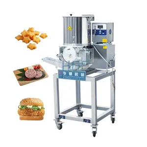 Machine de fabrication de galettes d'hamburgers de viande de poulet entièrement automatique prix de la machine de fabrication de galettes d'hamburgers