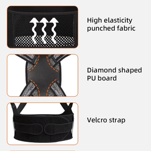 Abrace hỗ trợ vành đai có thể điều chỉnh trở lại tư thế Corrector xương đòn cột sống trở lại Vai Thắt lưng tư thế chỉnh Corset cho tư thế - Product Image 4