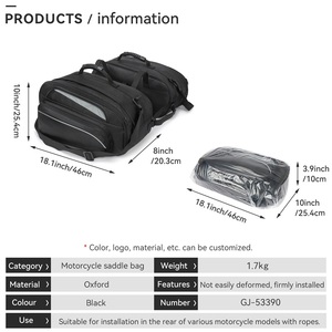 Sac à outils universel personnalisé pour moto, à fixation latérale <span class=keywords><strong>avant</strong></span>/arrière, pour Harley, véhicules électriques, équipement de modification pour motards - Product Image 4