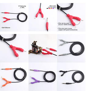Clipcord rojo para máquina de tatuaje, cordón de Clip, accesorios de tatuaje, cordón de Clip de buena calidad para kits de tatuaje - Product Image 6
