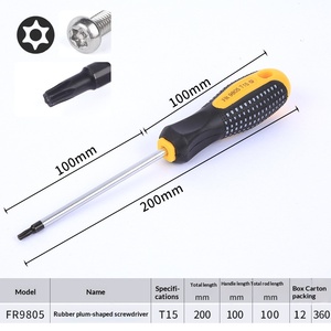 Manico per Cacciavite Fai-da-Te con Finitura Opaca, Forma <span class=keywords><strong>a</strong></span> Stella, Esagonale con Foro, T20 T15 T10 T25, Magnetico e Isolato, Manico Lungo - Product Image 2