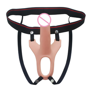 Vente en gros de sous-vêtements pour hommes gays, dildos creux à porter, strap-on, jouets sexuels lesbiens, strap-on en silicone avec ceinture - Product Image 1