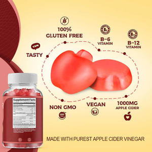 Gomitas Veganas de Vinagre de Sidra de Manzana y Vitamina B para la Inmunidad, Digestión, Desintoxicación y Limpieza, <span class=keywords><strong>No</strong></span> Aptas para Recién Nacidos, 2 por Dosis - Product Image 2