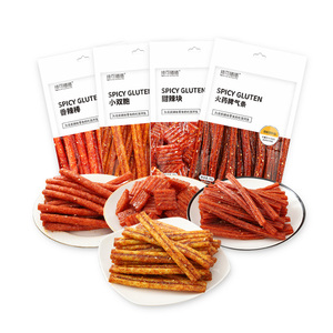 ¡Gran Oferta! Snacks Picantes Tradicionales Chinos de Gluten Latiao, Tiras de Gluten Picantes LAKEXIXI para Distribuidores - Product Image 1