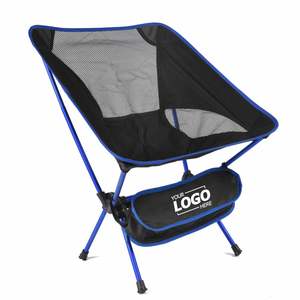 Chaise de camping portable Moon Chair, légère, avec cadre en alliage d'aluminium, en tissu Oxford, pliable, impression sérigraphique promotionnelle - Product Image 1
