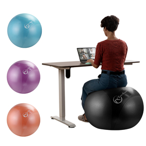 Balón de Yoga y Pilates de PVC Ecológico, Engrosado y Antiexplosión, Tipo Swiss Ball y Balón de Parto, con Impresión Personalizada - Fábrica Zhensheng - Product Image 4