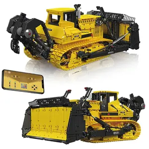 MOULD KING 17049 Technical MOC RC Lieboherr Bulldozer 3774pcs Model Electric Assembling Construction Building Blocks