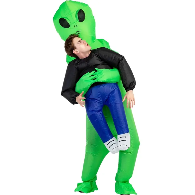 Disfraz Inflable de Alien para Fiesta Divertida, Traje Inflable de Alien Gigante para Halloween