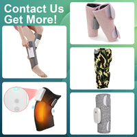 Neues Luftkompressions-Physiotherapiegerät mit Einstellbarer Wärmetherapie und Vibration für Knie-Massage, Arthritis-Schmerzlinderung und Verbesserte Durchblutung