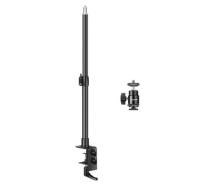 Trípode de Escritorio Metálico Ajustable <span class=keywords><strong>NEEWER</strong></span> de 13.8"-23.6" con Cabezal de Bola de 1/4" y Soporte de Zapata Fría |   Abrazadera en C para Cámara - Product Image 2