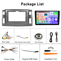 Cadre d'autoradio Podofo 10 pouces Android 4 + 64G sans fil Carplay Android Auto pour Toyota Previa 2006-2019 IPS DSP GPS RDS WIFI OEM