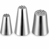 304 Edelstahl Spritztüllen-Set für Kuchendekoration Nahtlose Mont Blanc Gebäckdüsen für Sahne und Zuckerguss