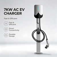 Cargador de Vehículos Eléctricos de Nivel 3, 7KW, 32A, GBT SAE J1772, Estación de Carga Doméstica con Aplicación para el Mercado Estadounidense, Certificado ETL, Venta al Por Mayor