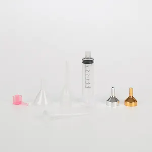 Glass Body Plastic Syringe Perfume Transfer Dispenser Adapters Parfum Decanting Refilling Use Wigs Essential/Oil/Cosmetic Serum