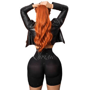 กางเกงขาสั้น<span class=keywords><strong>เอว</strong></span>สูงกระชับสัดส่วนเน้นก้นยกกระชับสะโพกใหญ่ขนาดพลัสไซส์ - Product Image 5