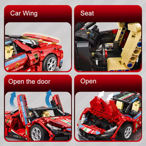 Ept OEM ODM hạt nhỏ kỹ thuật tốc độ xe 1:14 phụ kiện gốc tốc độ xe khối xây dựng đồ chơi - Product Image 2