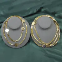 حار بيع الهيب هوب عملة مجوهرات التركية عملة ذهبية قلادة عملة قلادة لصنع المجوهرات دبي قلادة