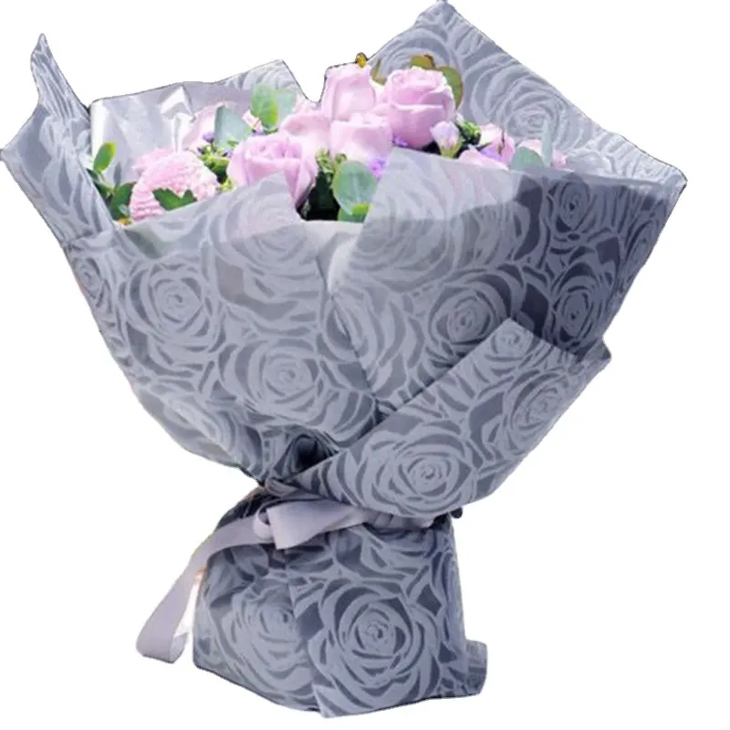 Papel decorativo para envoltório de flores, papel de decoração não tecido
