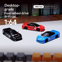 Voiture RC de drift 1/64 4x4 haute vitesse 2.4G télécommandée électrique mini course modèle cadeau garçons drift JDM 2026 Nouveauté tendance jouets pour enfants