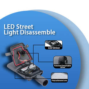 XINDECO <span class=keywords><strong>LED</strong></span> 가로등 조명기구 IP66 30W-320W 다이캐스트 알루미늄 루미레즈 칩 180lm/W AC 5년 보증 야외 도로용 - Product Image 5