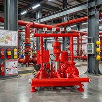 Paquete Completo de Bomba Contra Incendios Diésel Montada Sobre Plataforma |   Doble Tracción Eléctrica + Diésel |   Bomba Jockey + Panel de Control |   UL FM CCCF NFPA20