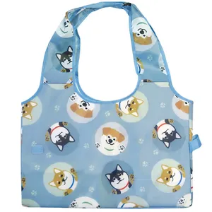 Bolsa de Compras Plegable Reutilizable con Estampado Animal y Logotipo Personalizado Chino - Product Image 1