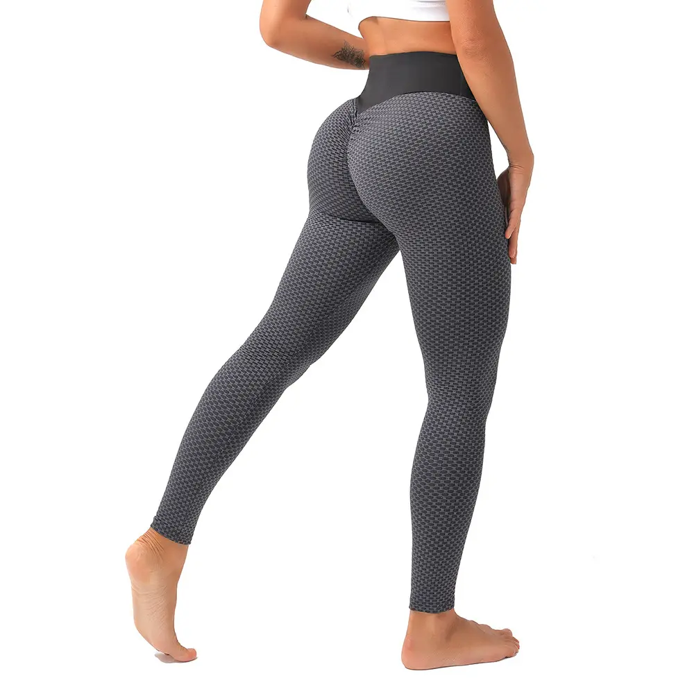 Bubble Black Tiktok High Waist yoga omen's hip lifting running fitness pants high waist stretch sports leggings