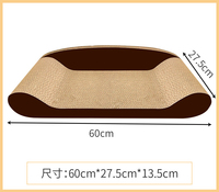 Vente en gros de grattoir en carton ondulé pour chats grands et chatons salon anti-stress fabriqué à partir de papier durable